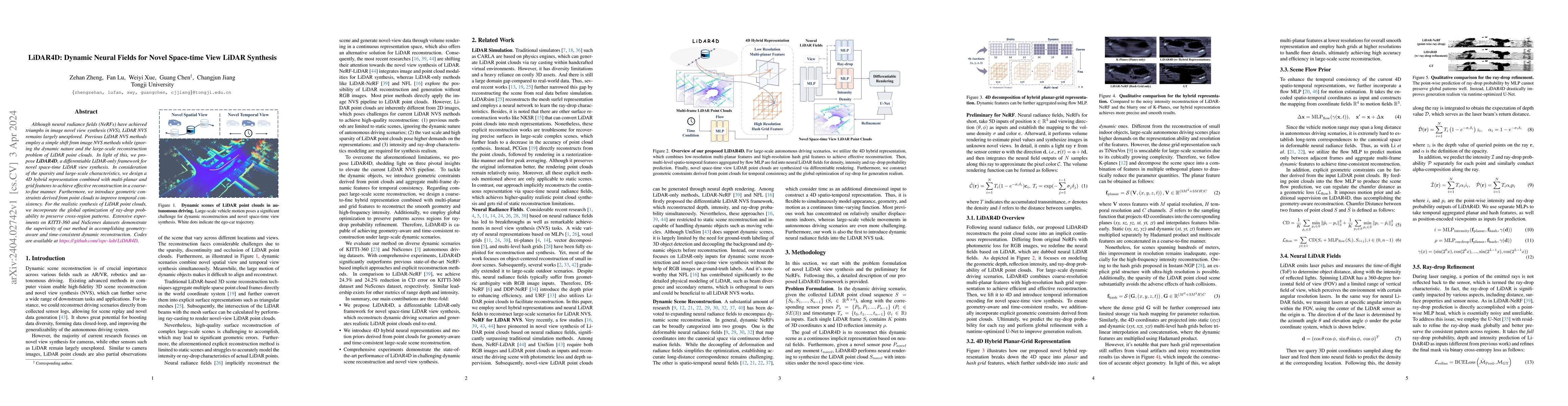 Thumbnail for LiDAR4D: Dynamic Neural Fields for Novel Space-time View LiDAR Synthesis