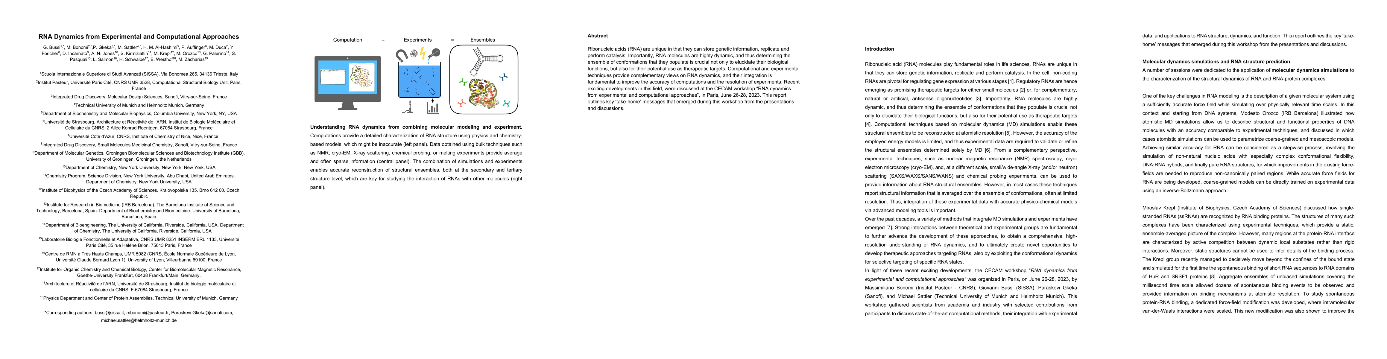Thumbnail for RNA Dynamics from Experimental and Computational Approaches
