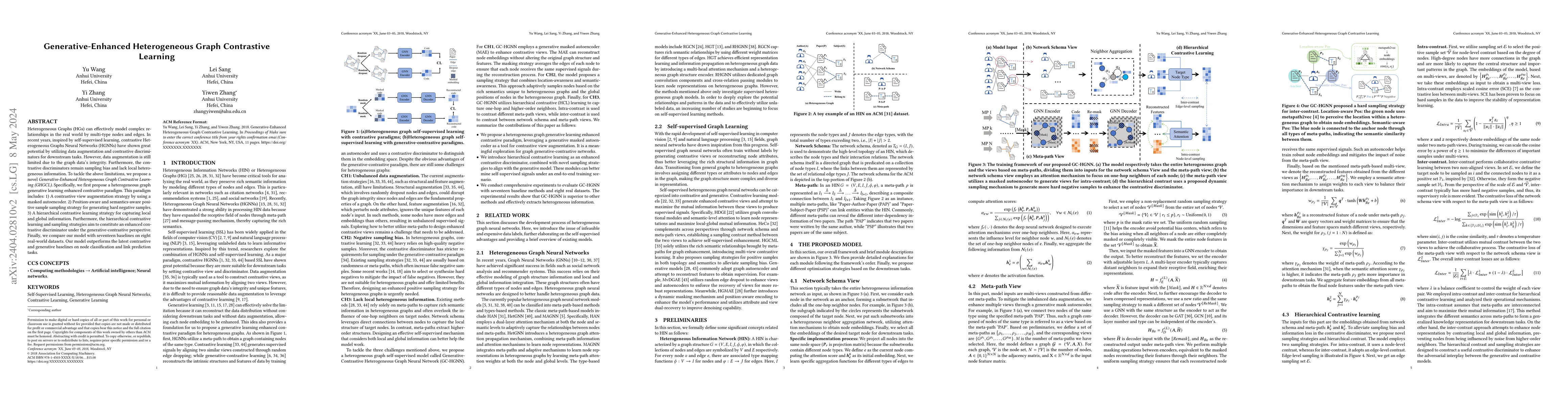 Thumbnail for Generative-Enhanced Heterogeneous Graph Contrastive Learning