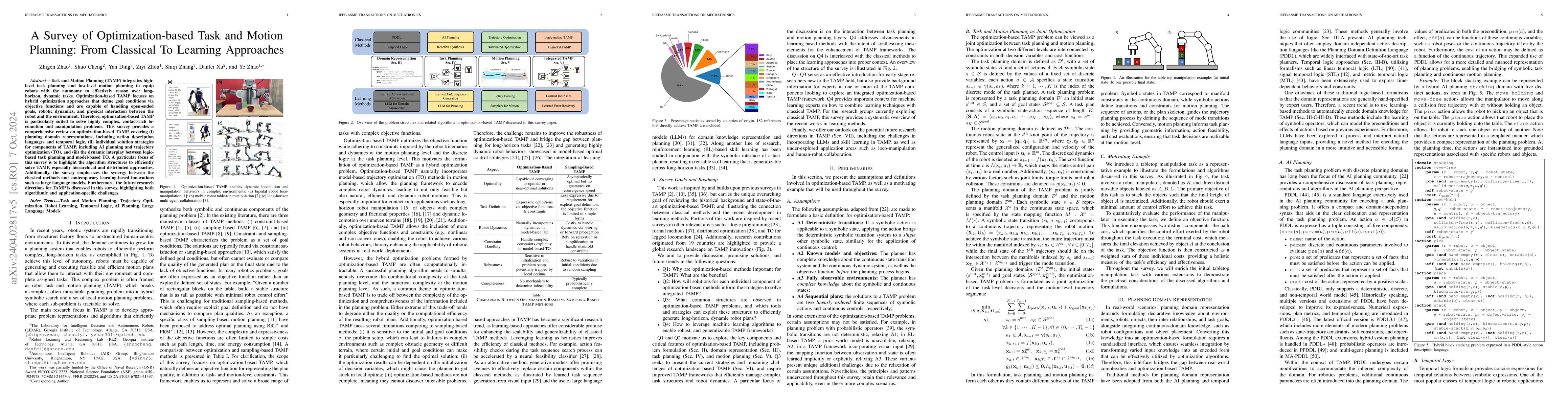 Thumbnail for A Survey of Optimization-based Task and Motion Planning: From Classical
  To Learning Approaches