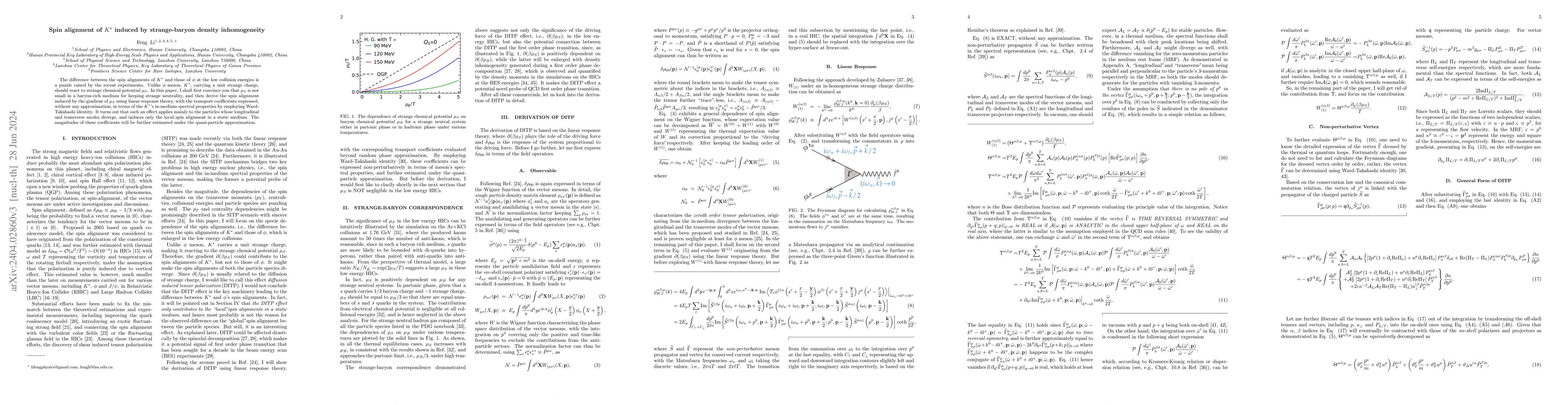 Thumbnail for Spin alignment of $K^\ast$ induced by strange-baryon density
  inhomogeneity