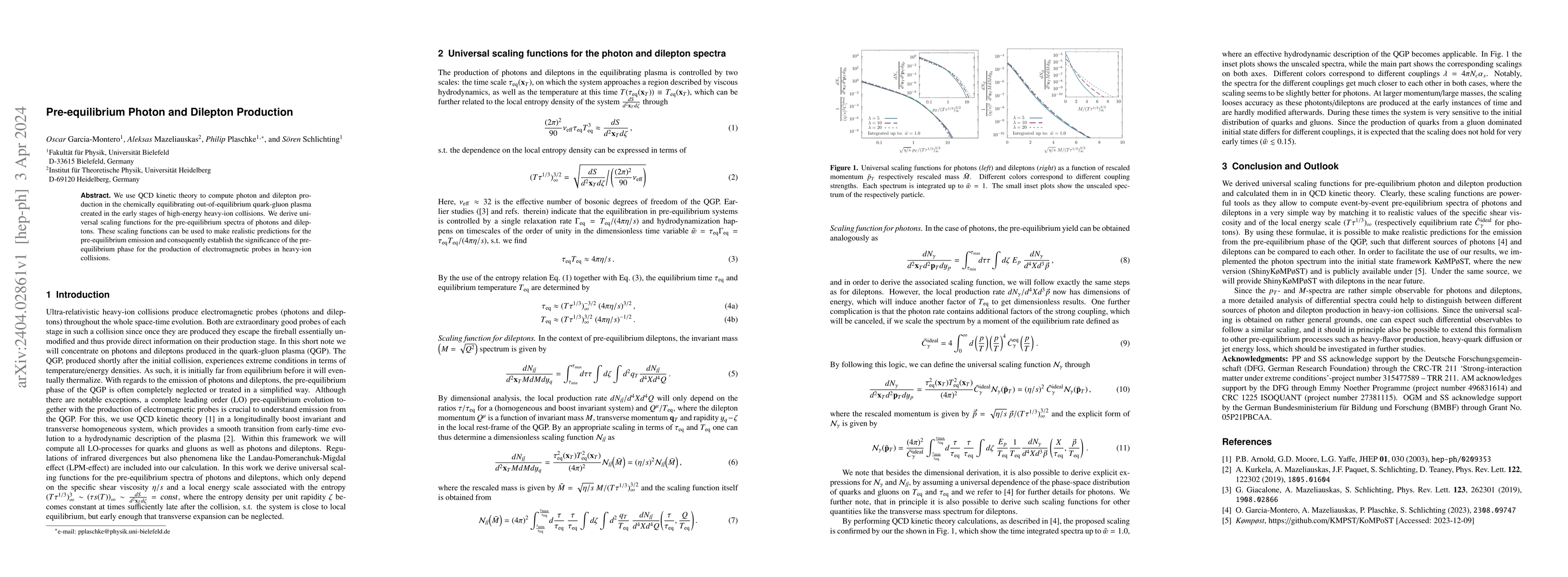 Thumbnail for Pre-equilibrium Photon and Dilepton Production