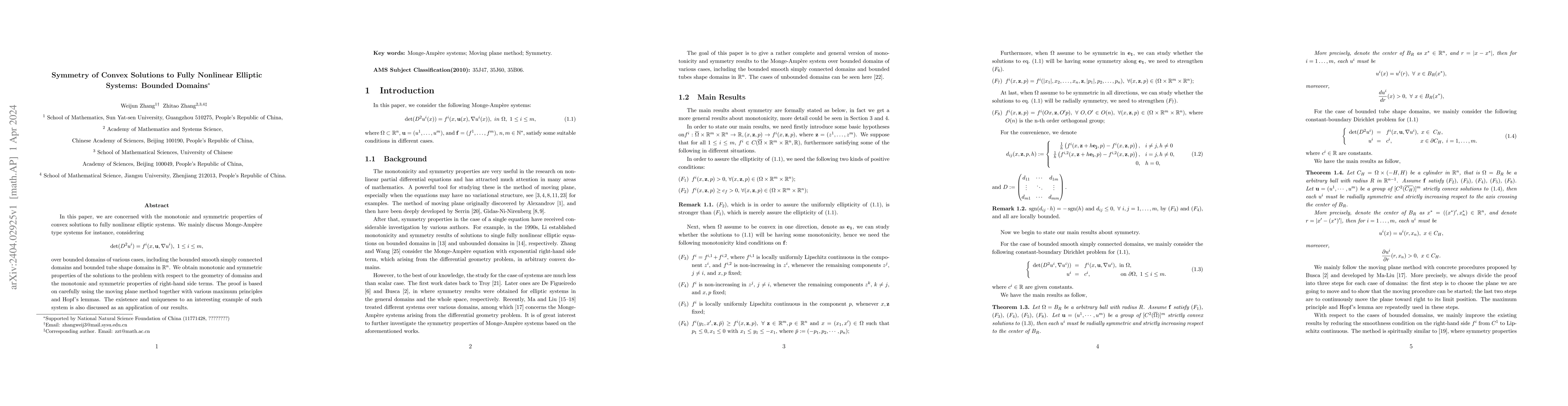 Thumbnail for Symmetry of Convex Solutions to Fully Nonlinear Elliptic Systems:
  Bounded Domains