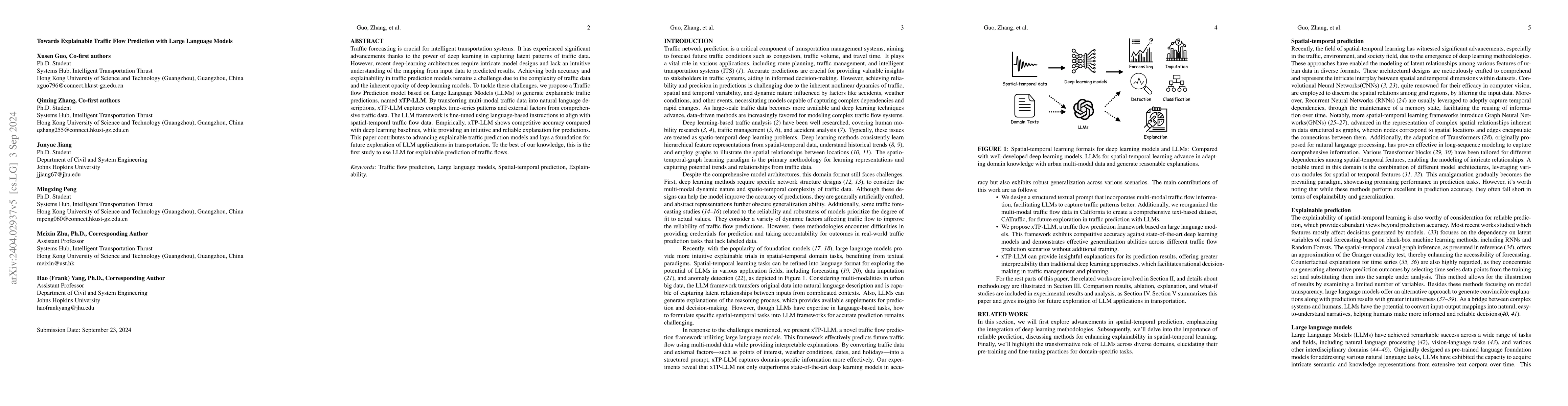 Thumbnail for Towards Responsible and Reliable Traffic Flow Prediction with Large
  Language Models