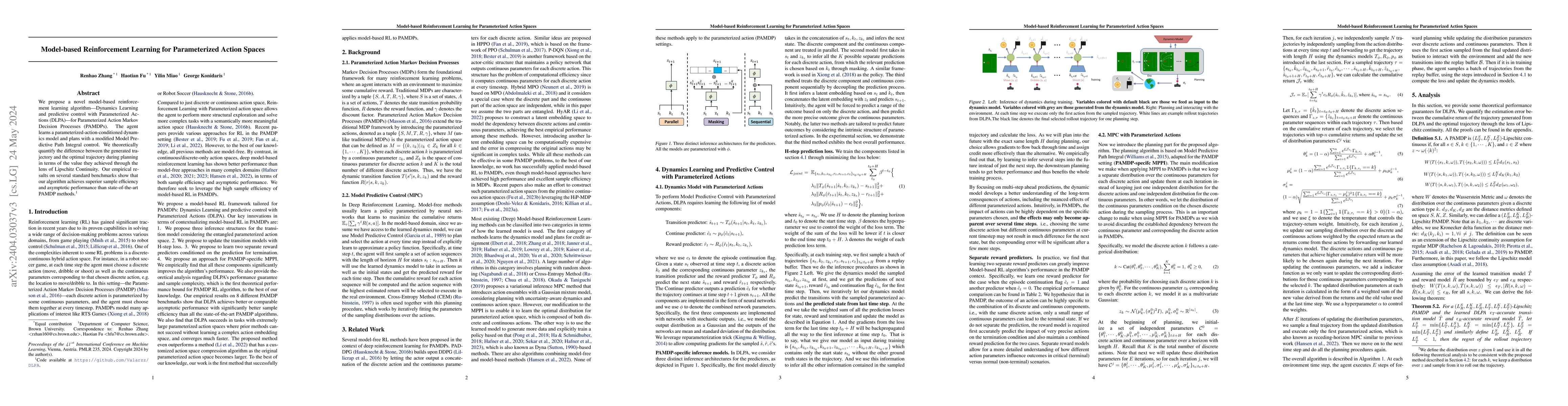 Thumbnail for Model-based Reinforcement Learning for Parameterized Action Spaces