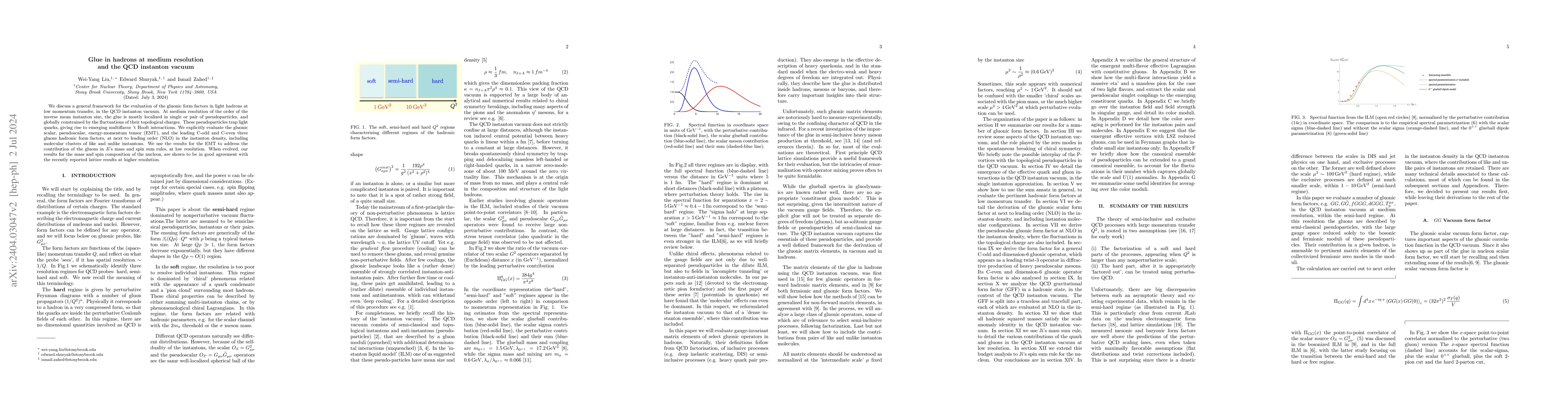 Thumbnail for Glue in hadrons at medium resolution and the QCD instanton vacuum