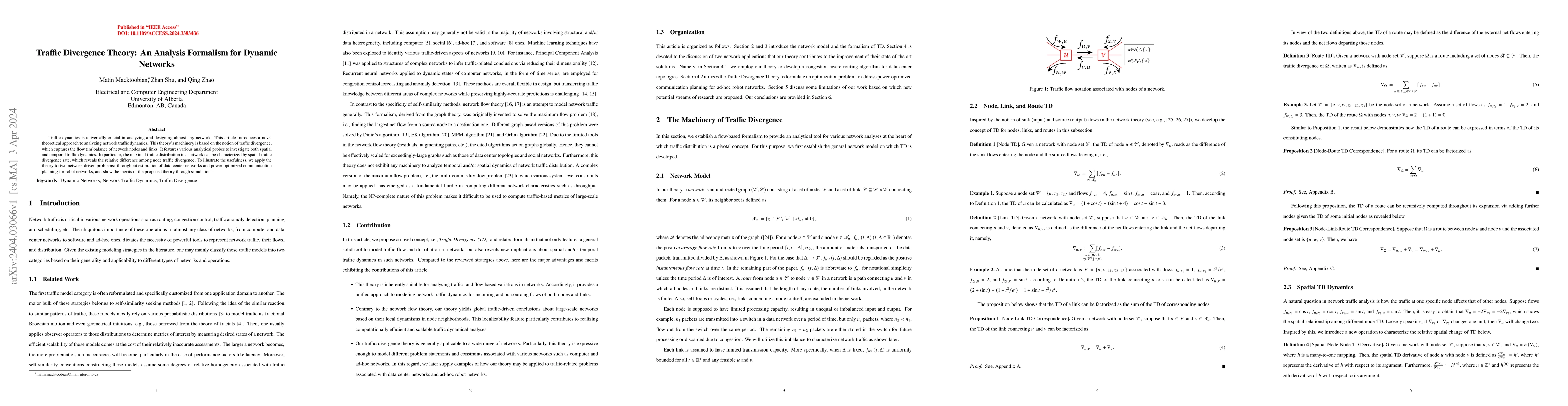 Thumbnail for Traffic Divergence Theory: An Analysis Formalism for Dynamic Networks