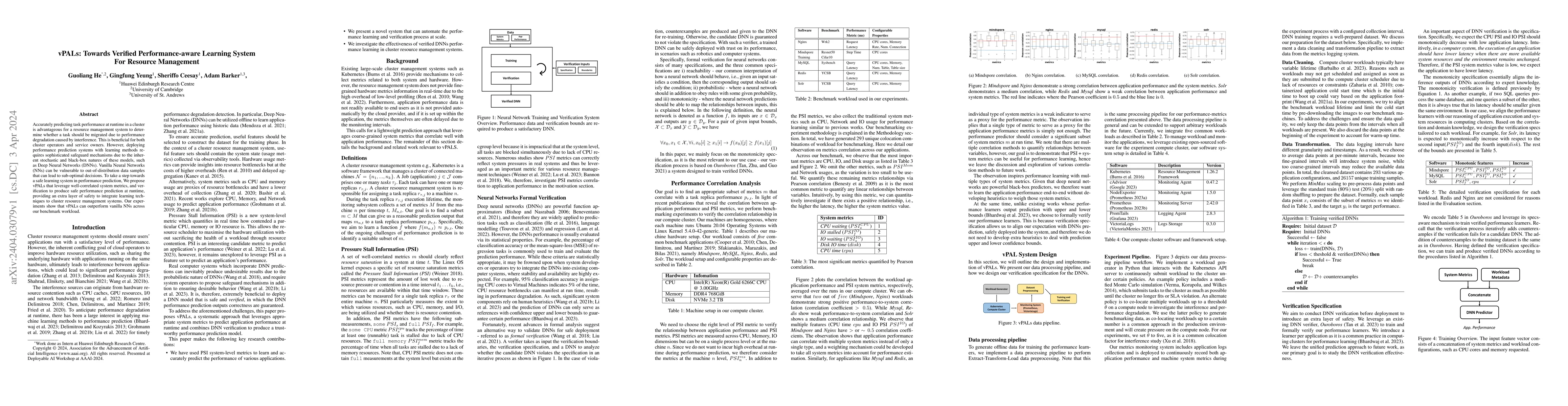 Thumbnail for vPALs: Towards Verified Performance-aware Learning System For Resource
  Management