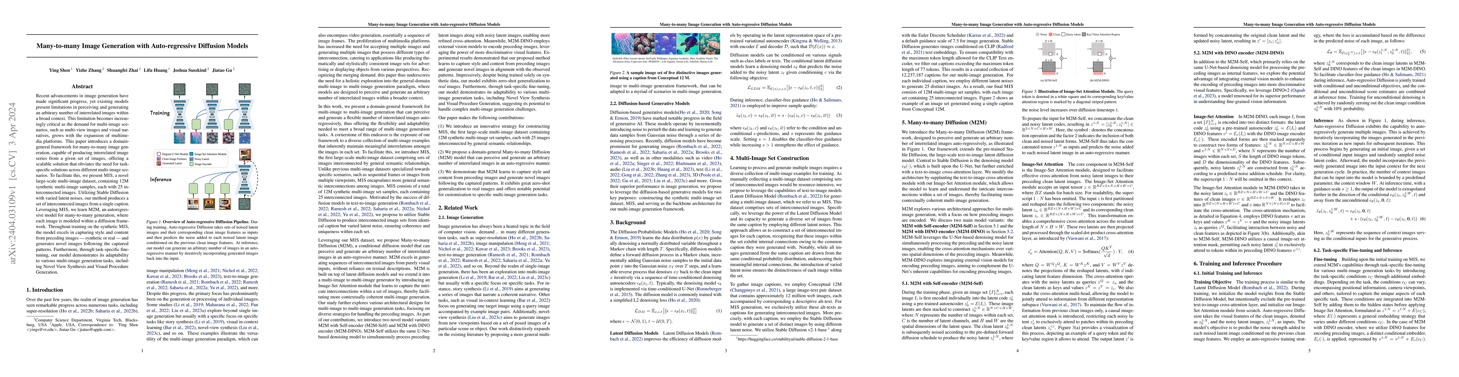 Thumbnail for Many-to-many Image Generation with Auto-regressive Diffusion Models