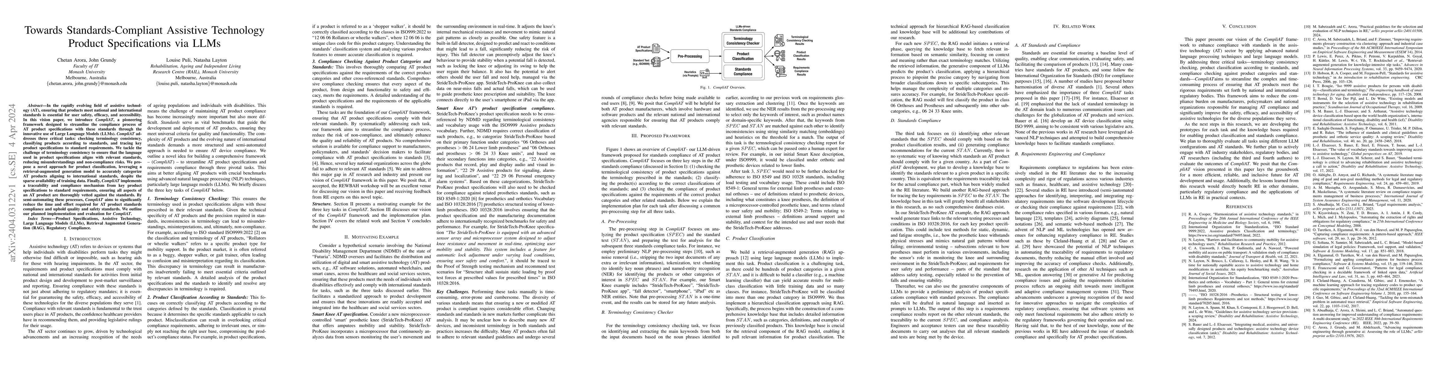 Thumbnail for Towards Standards-Compliant Assistive Technology Product Specifications
  via LLMs
