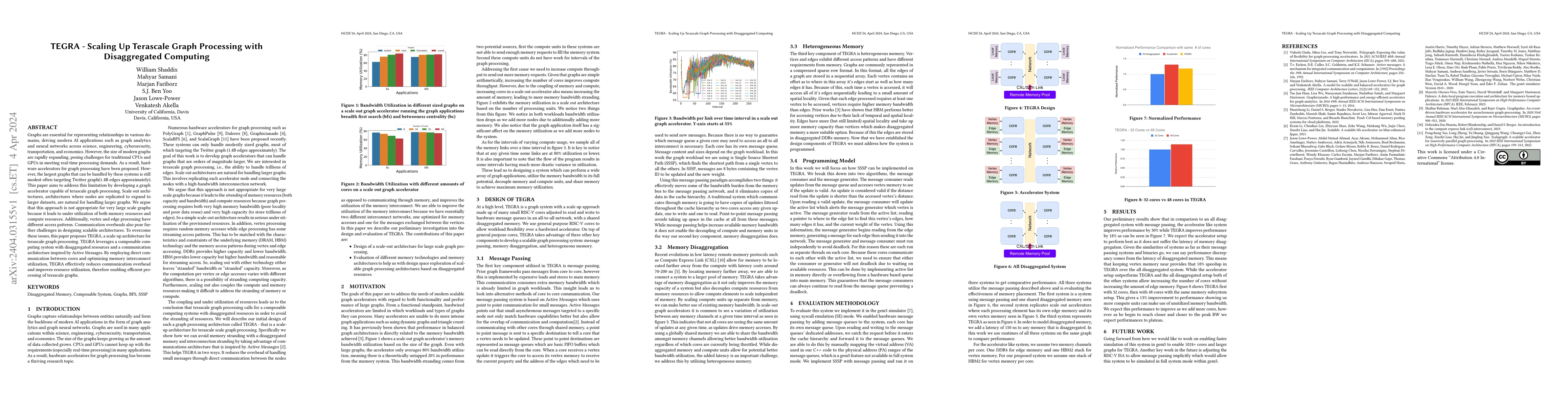 Thumbnail for TEGRA -- Scaling Up Terascale Graph Processing with Disaggregated
  Computing