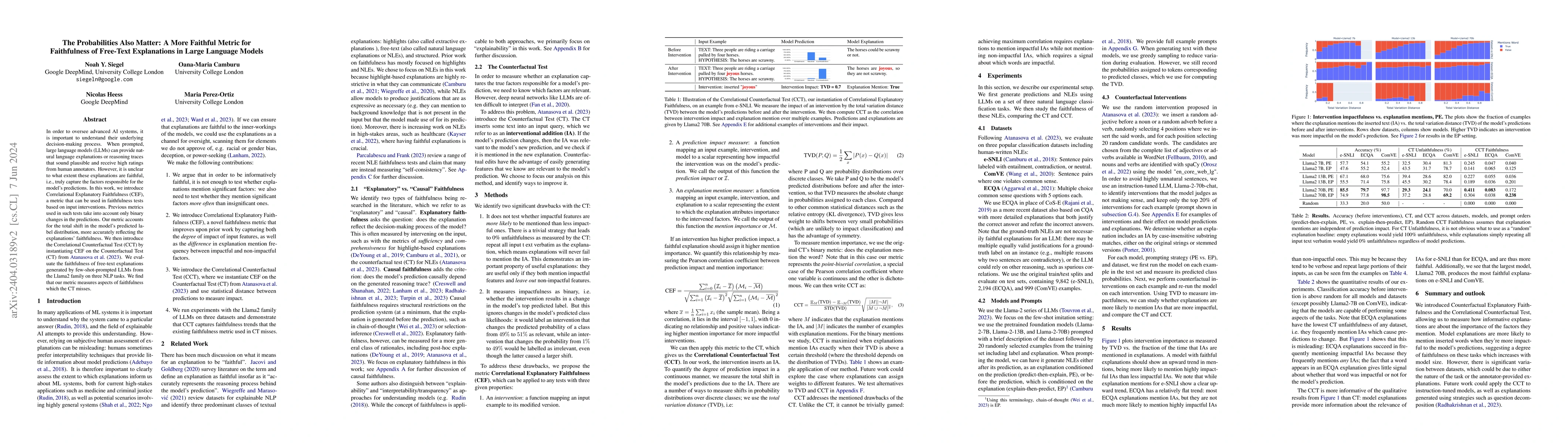 Thumbnail for The Probabilities Also Matter: A More Faithful Metric for Faithfulness
  of Free-Text Explanations in Large Language Models