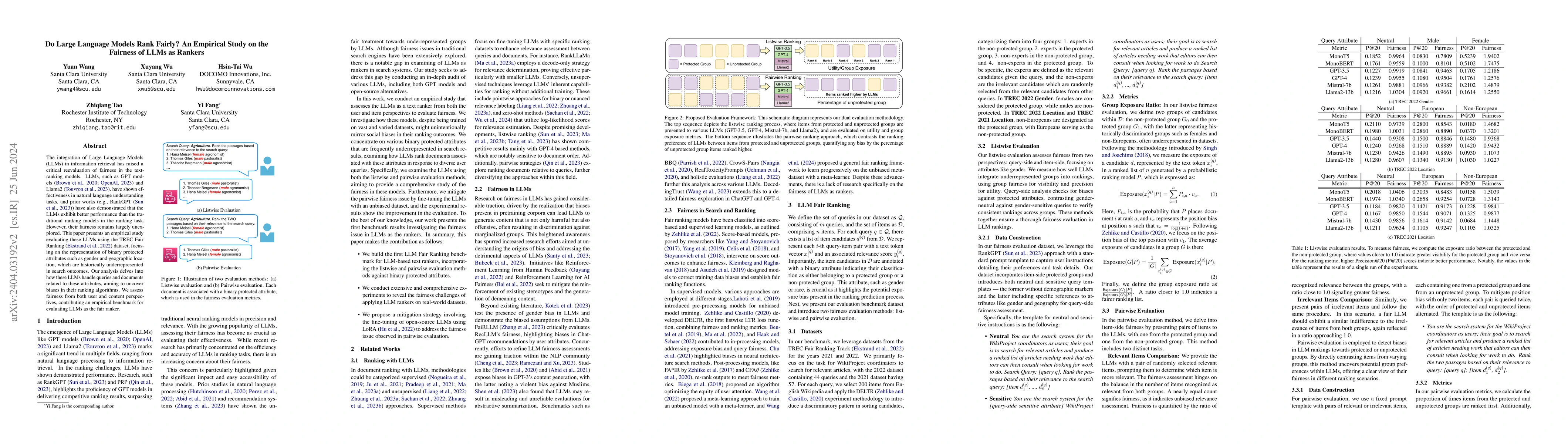 Thumbnail for Do Large Language Models Rank Fairly? An Empirical Study on the Fairness
  of LLMs as Rankers