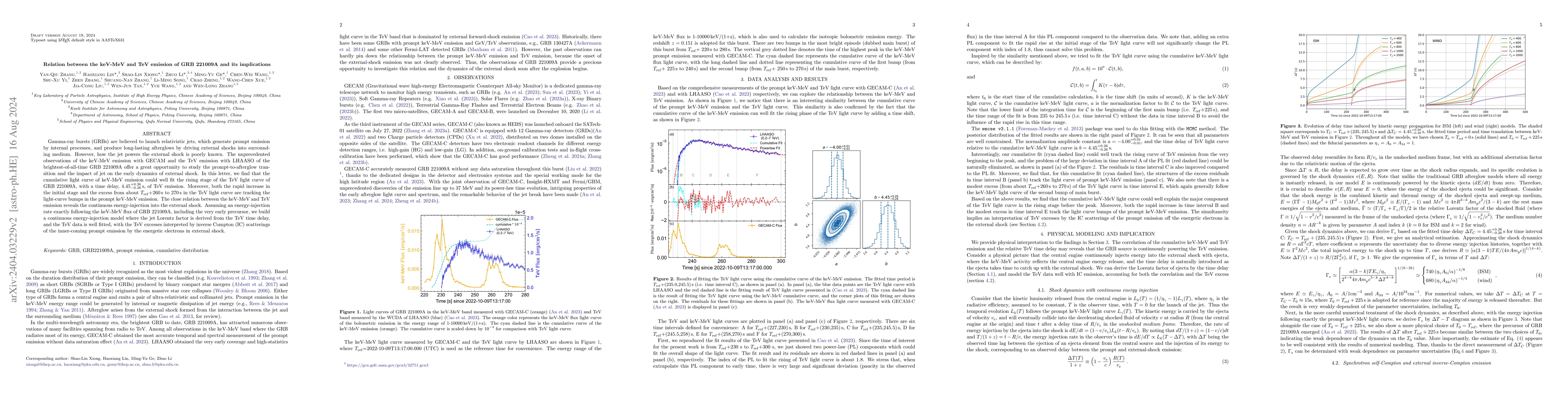 Thumbnail for Relation between the keV-MeV and TeV emission of GRB 221009A and its
  implications