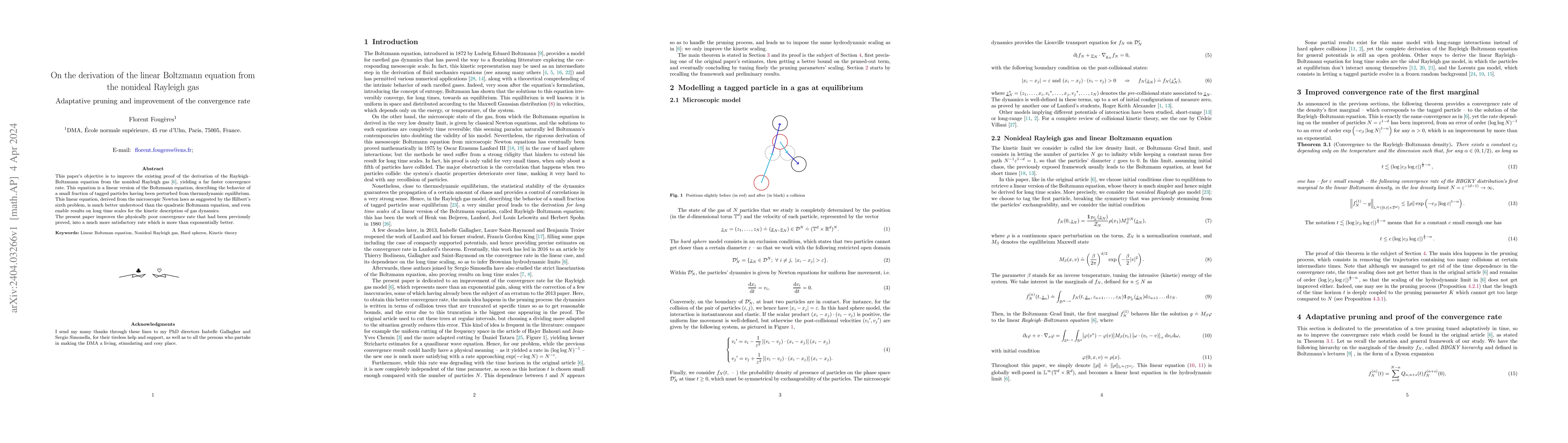 Thumbnail for On the derivation of the linear Boltzmann equation from the nonideal
  Rayleigh gas