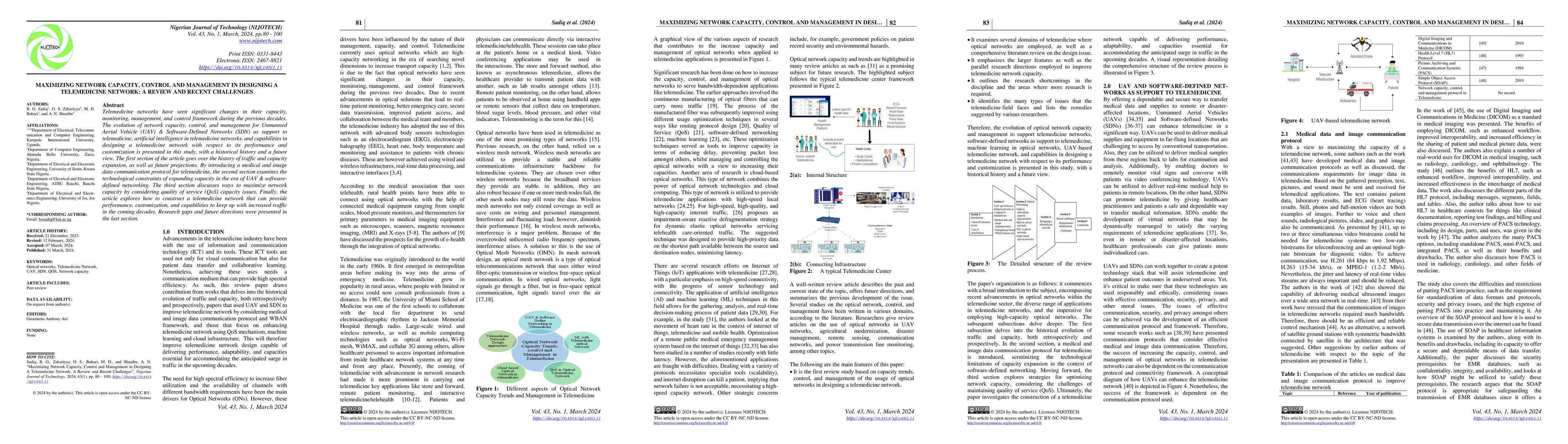 Thumbnail for Maximizing network capacity, control and management in designing a
  Telemedicine network: a review and recent challenges