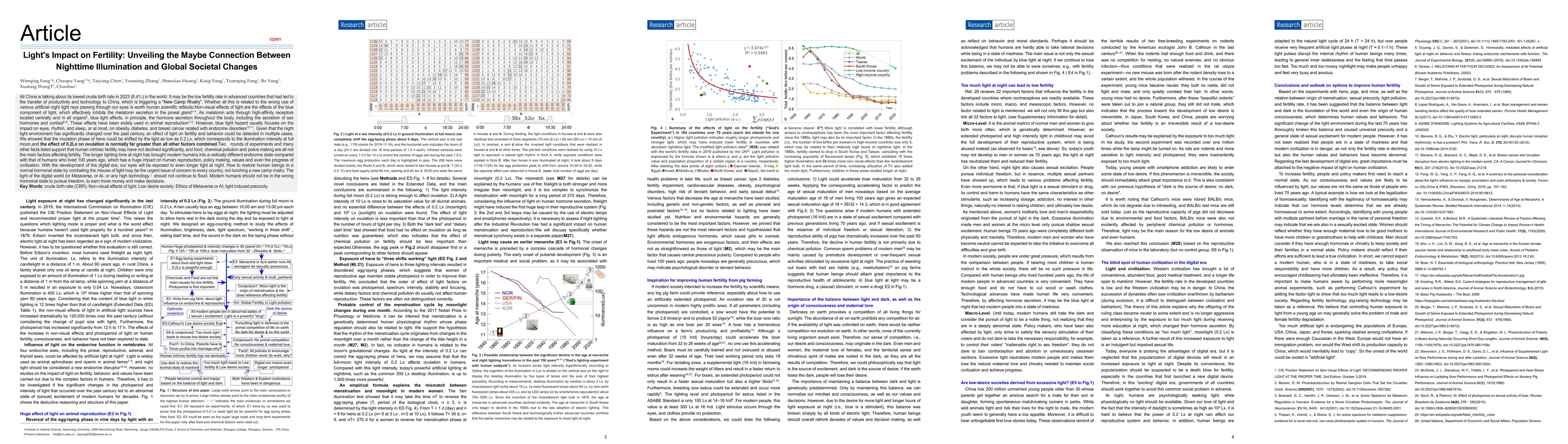 Thumbnail for Light's Impact on Fertility: Unveiling the Maybe Connection Between
  Nighttime Illumination and Global Societal Changes