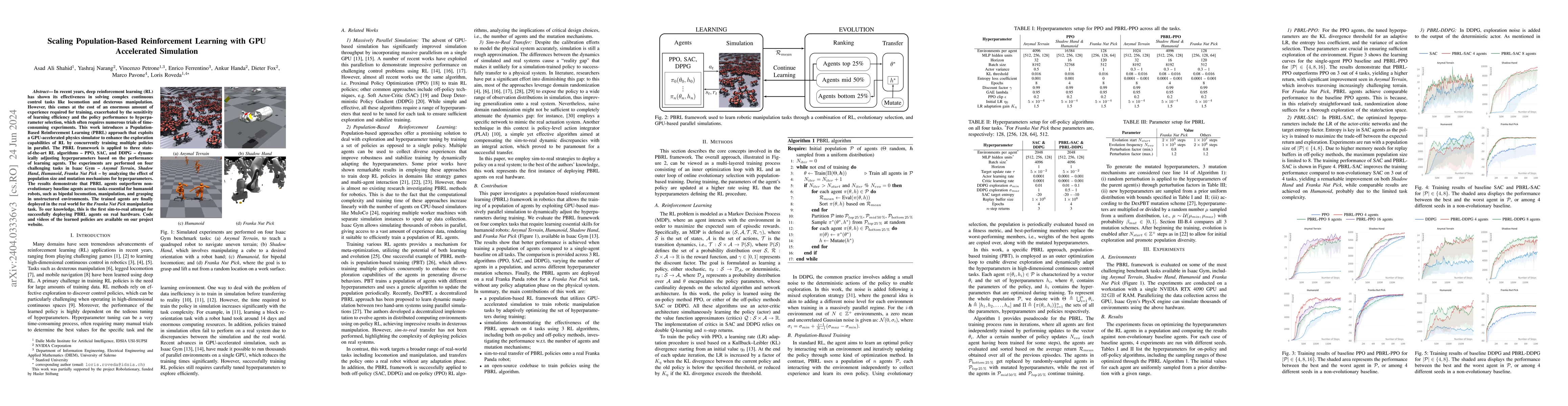 Thumbnail for Scaling Population-Based Reinforcement Learning with GPU Accelerated
  Simulation
