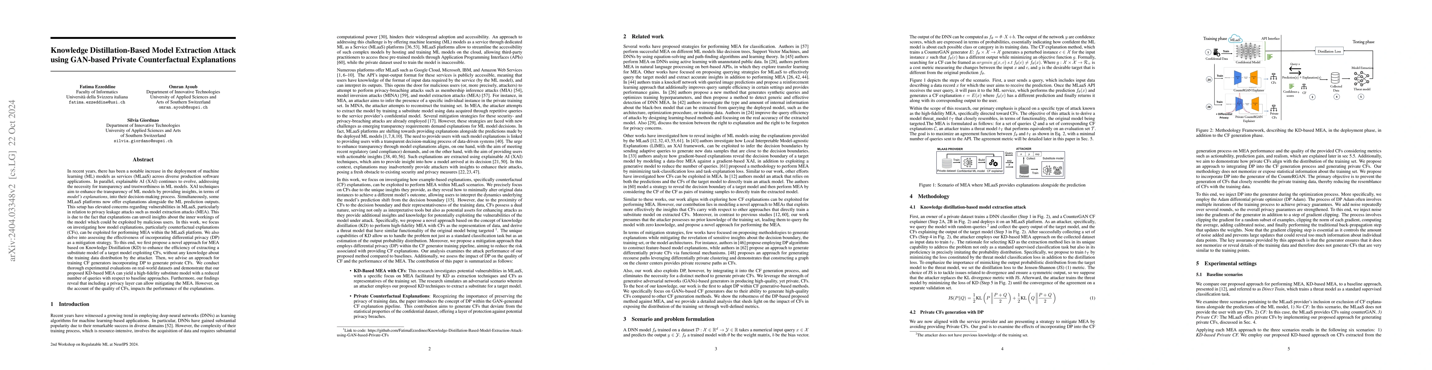 Thumbnail for Knowledge Distillation-Based Model Extraction Attack using Private
  Counterfactual Explanations
