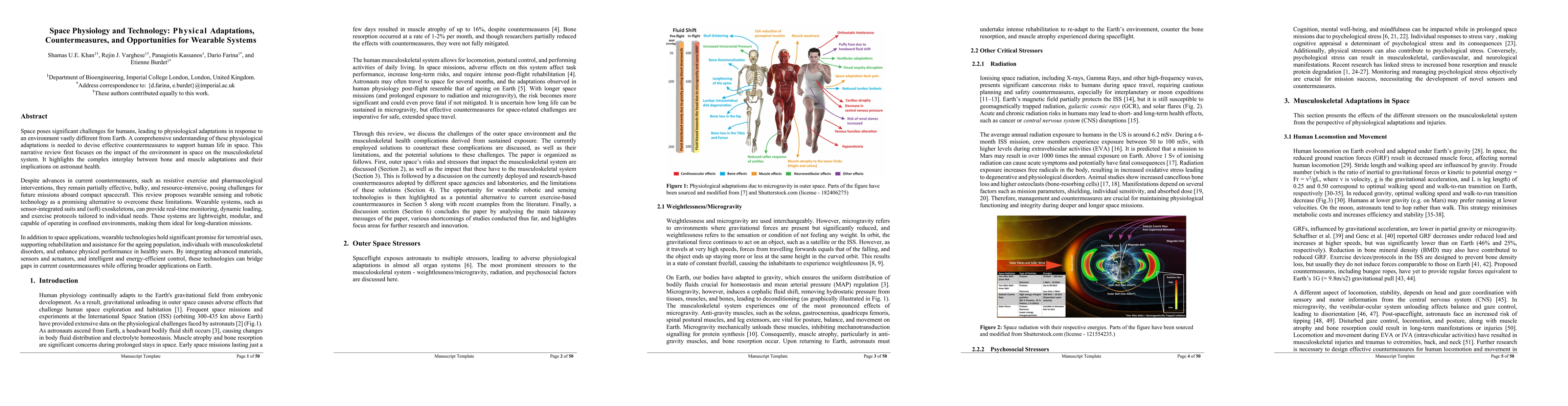 Thumbnail for Space Physiology and Technology: Musculoskeletal Adaptations,
  Countermeasures, and the Opportunity for Wearable Robotics