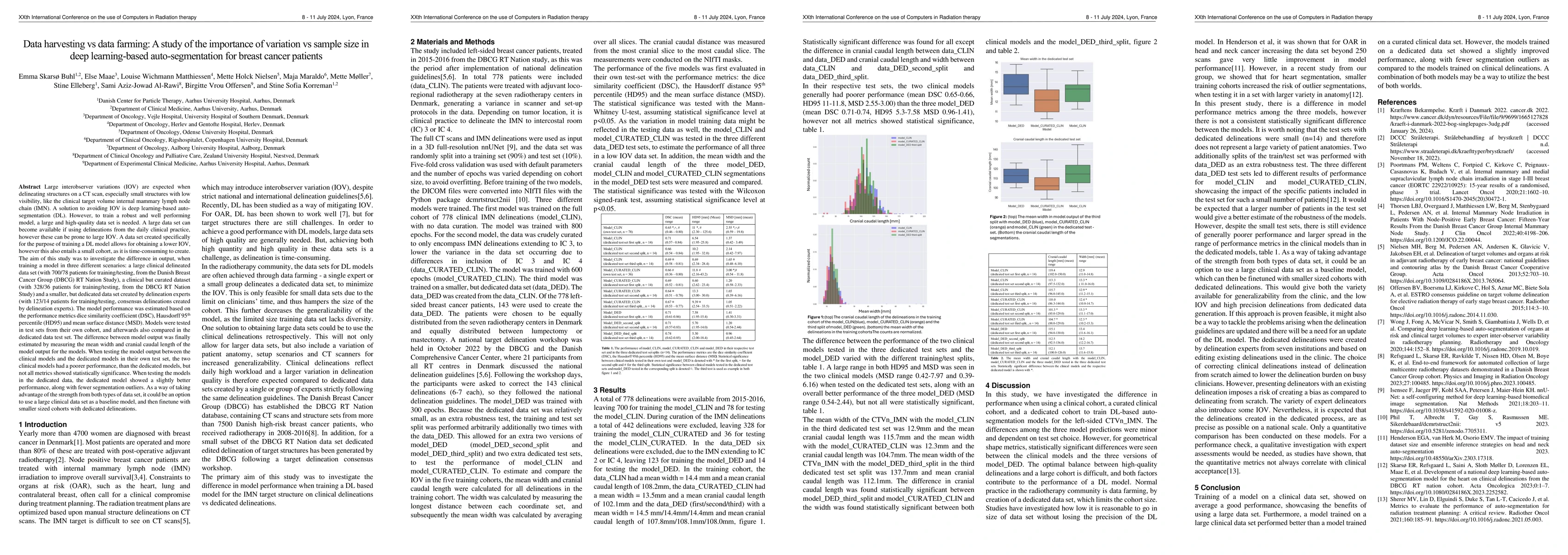 Thumbnail for Data harvesting vs data farming: A study of the importance of variation
  vs sample size in deep learning-based auto-segmentation for breast cancer
  patients