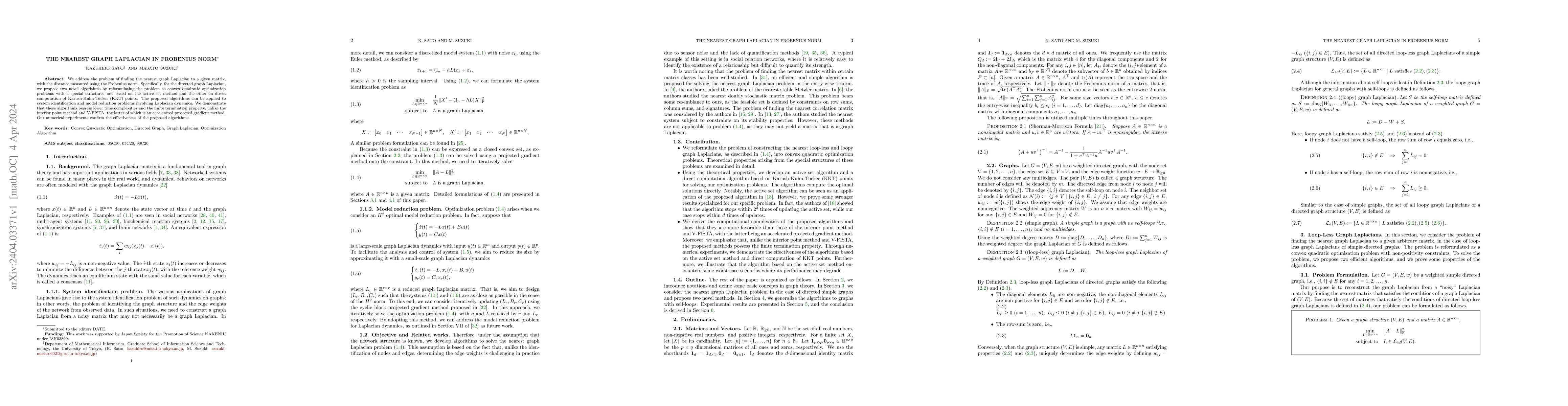 Thumbnail for The Nearest Graph Laplacian in Frobenius Norm
