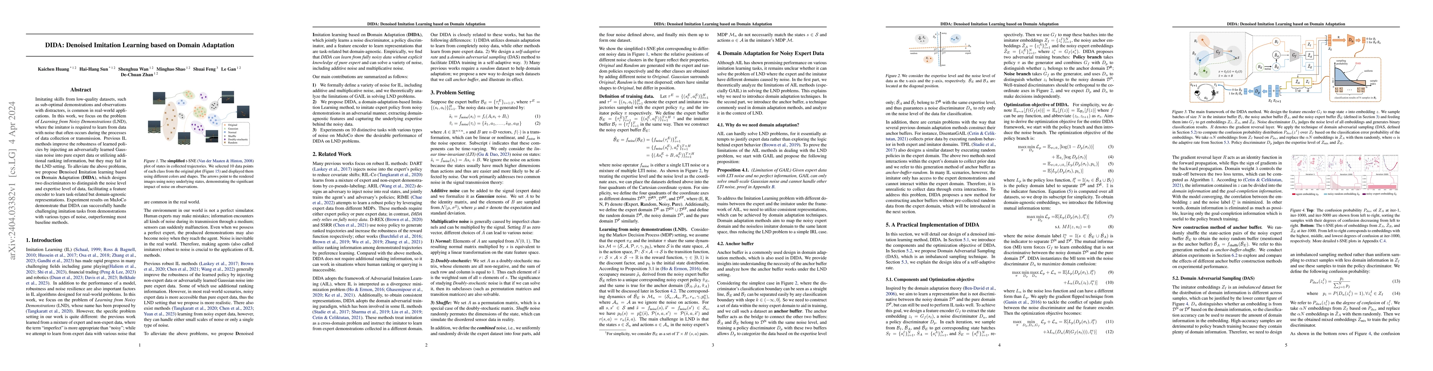 Thumbnail for DIDA: Denoised Imitation Learning based on Domain Adaptation