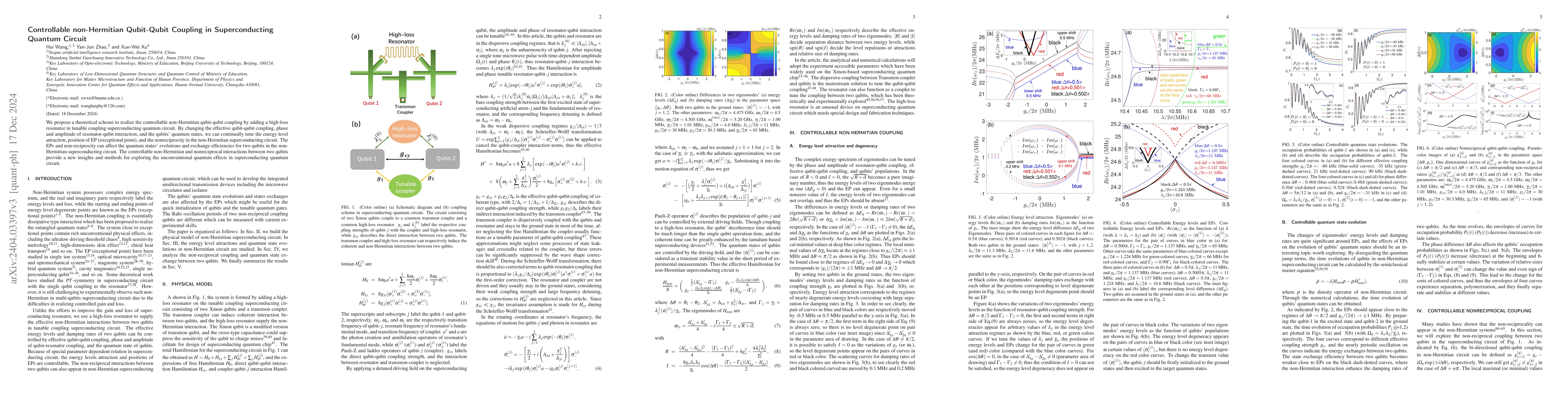 Thumbnail for Controllable non-Hermitian qubit-qubit Coupling in Superconducting
  quantum Circuit