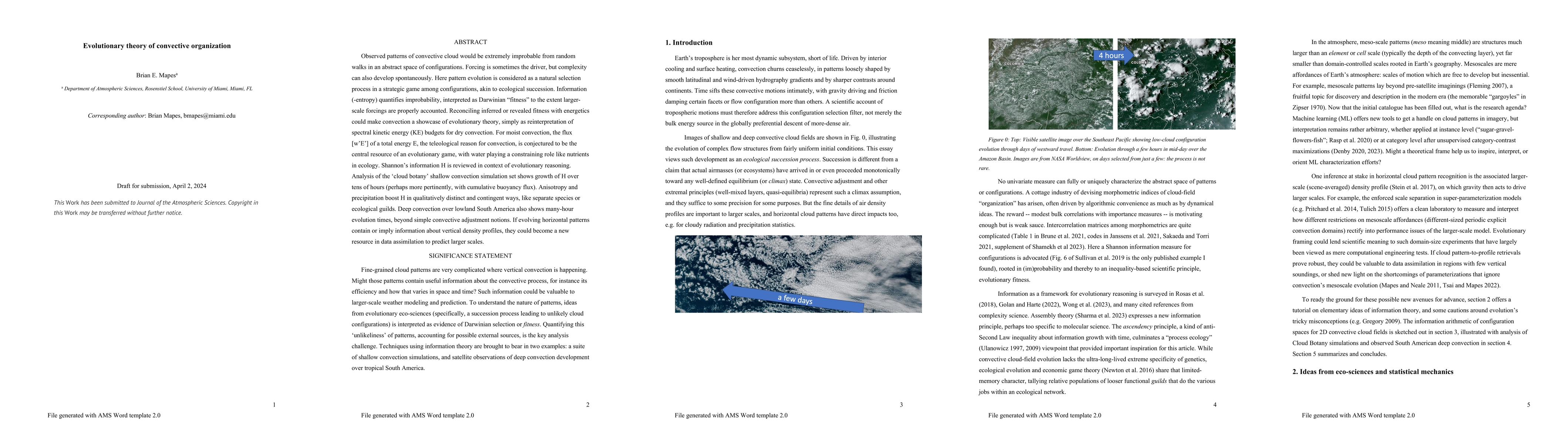 Thumbnail for Evolutionary theory of convective organization
