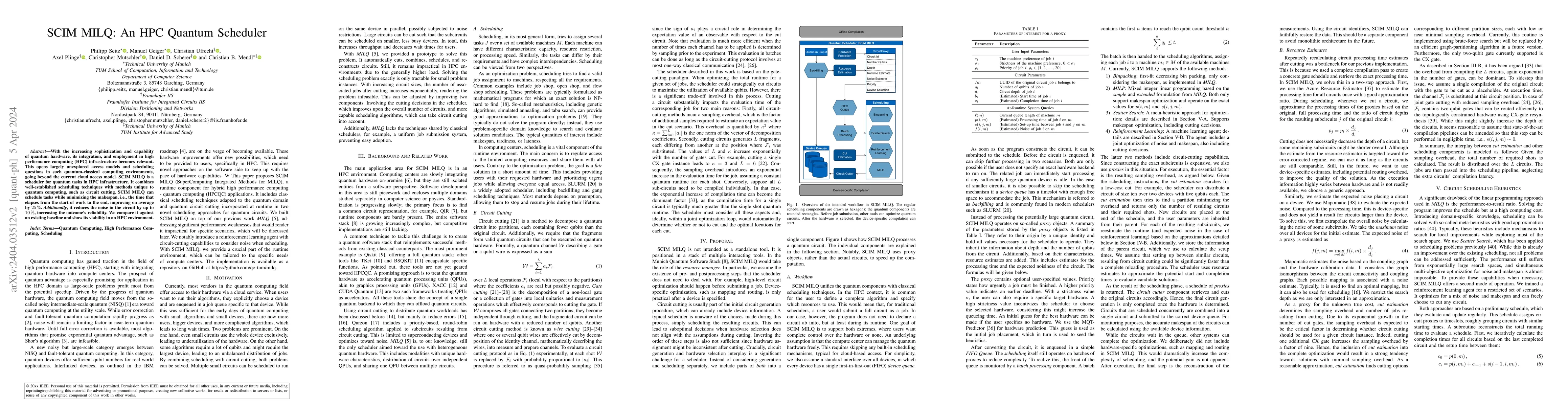 Thumbnail for SCIM MILQ: An HPC Quantum Scheduler
