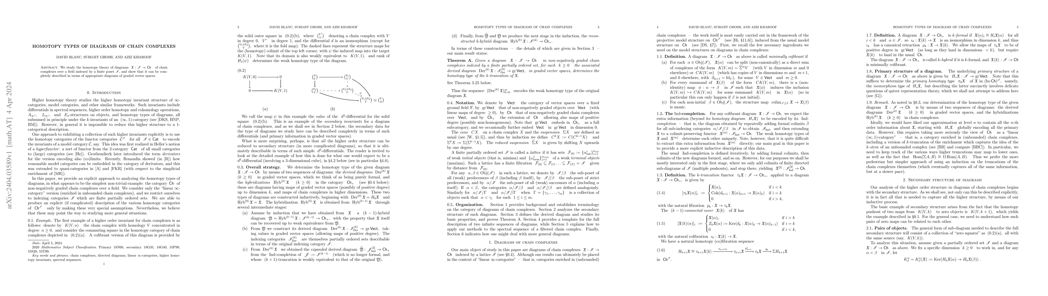 Thumbnail for Homotopy types of diagrams of chain complexes