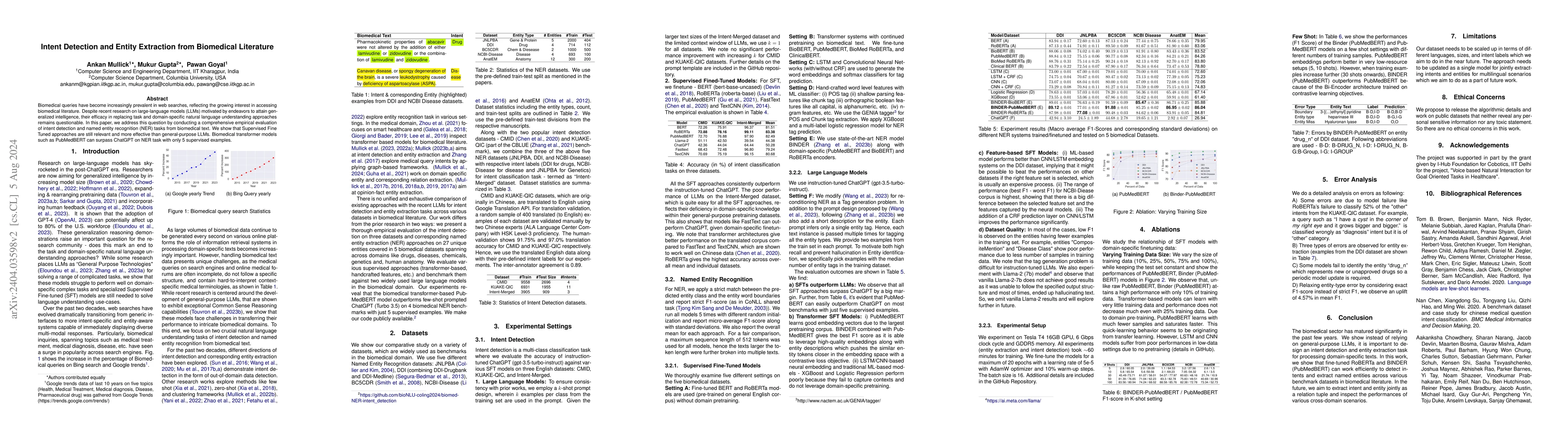 Thumbnail for Intent Detection and Entity Extraction from BioMedical Literature