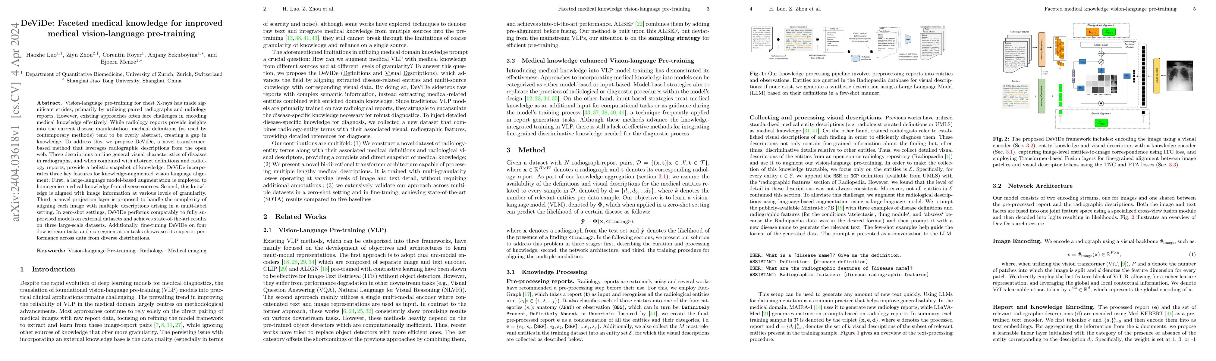 Thumbnail for DeViDe: Faceted medical knowledge for improved medical vision-language
  pre-training