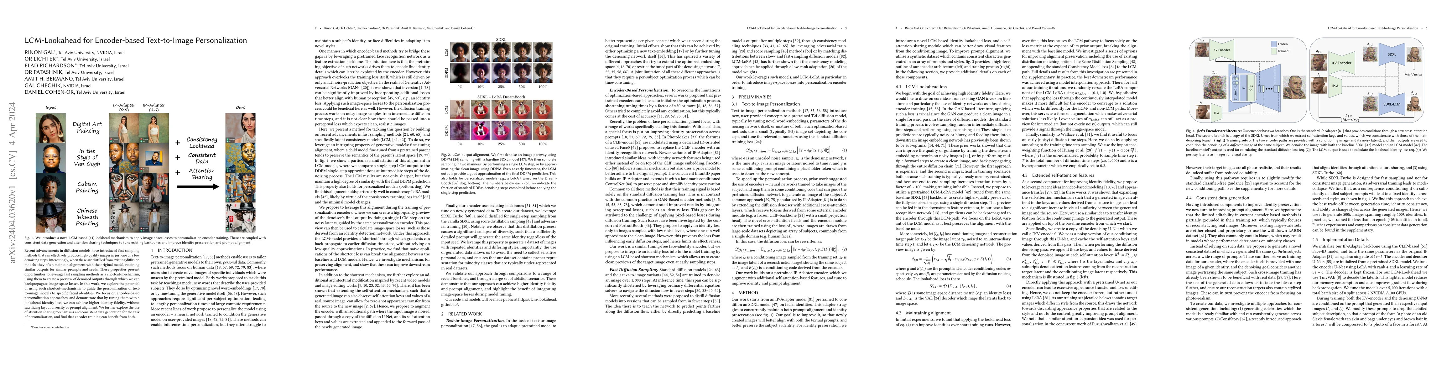 Thumbnail for LCM-Lookahead for Encoder-based Text-to-Image Personalization