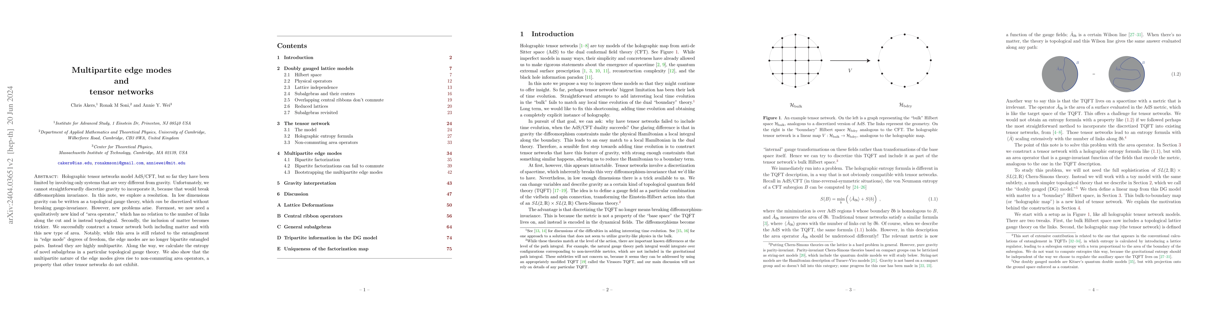 Thumbnail for Multipartite edge modes and tensor networks