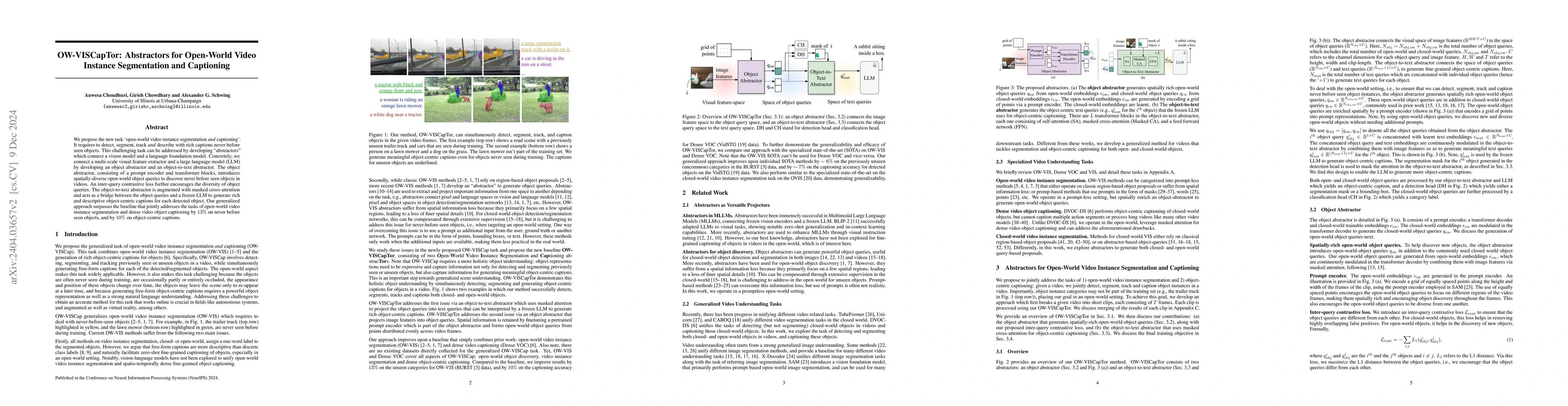 Thumbnail for OW-VISCap: Open-World Video Instance Segmentation and Captioning