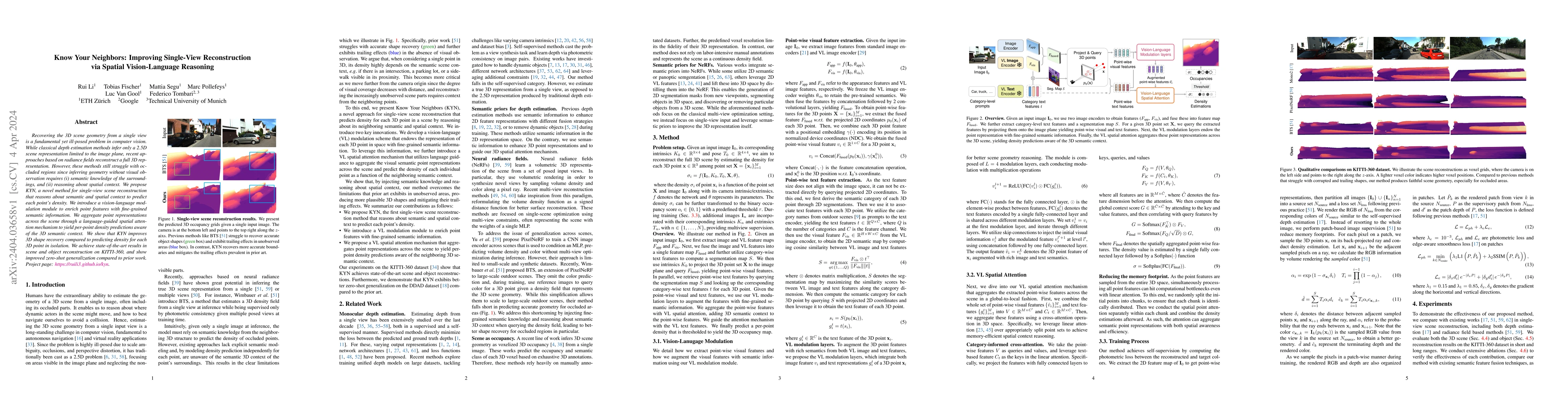Thumbnail for Know Your Neighbors: Improving Single-View Reconstruction via Spatial
  Vision-Language Reasoning