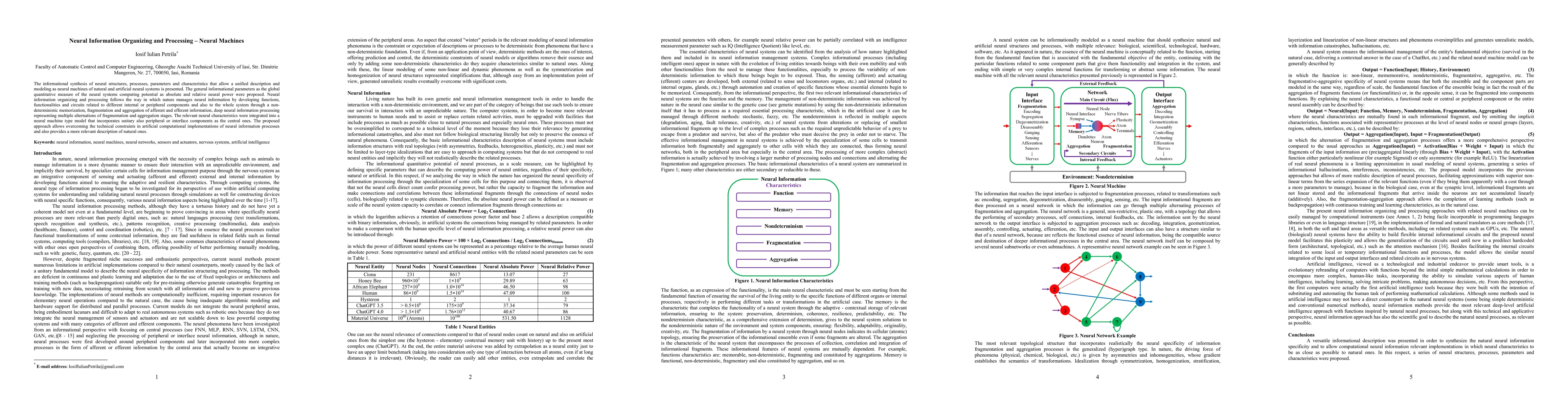 Thumbnail for Neural Information Organizing and Processing -- Neural Machines
