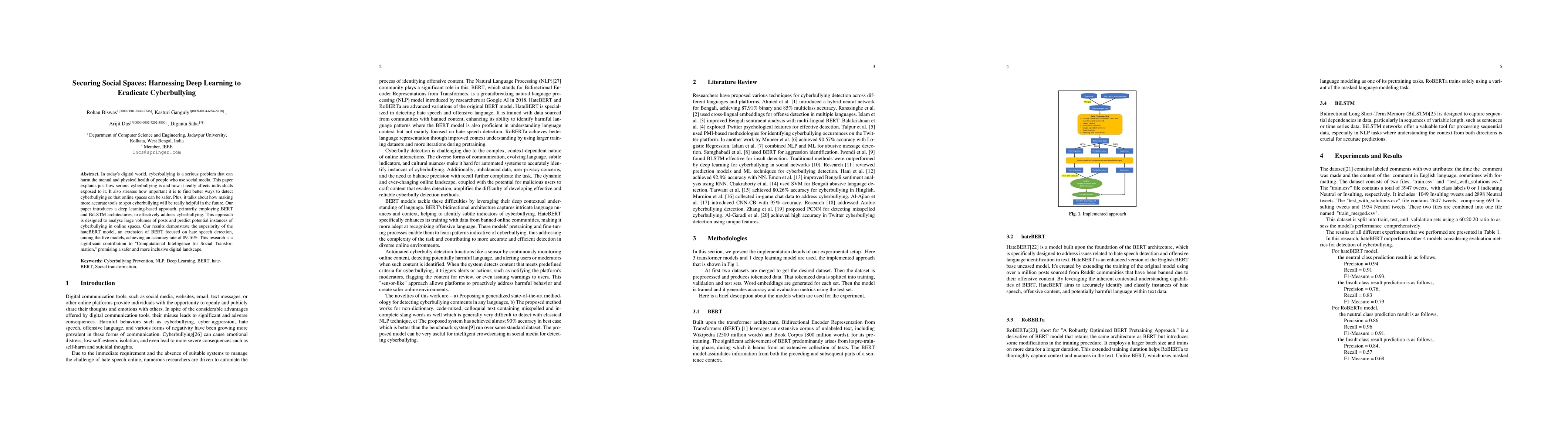 Thumbnail for Securing Social Spaces: Harnessing Deep Learning to Eradicate
  Cyberbullying
