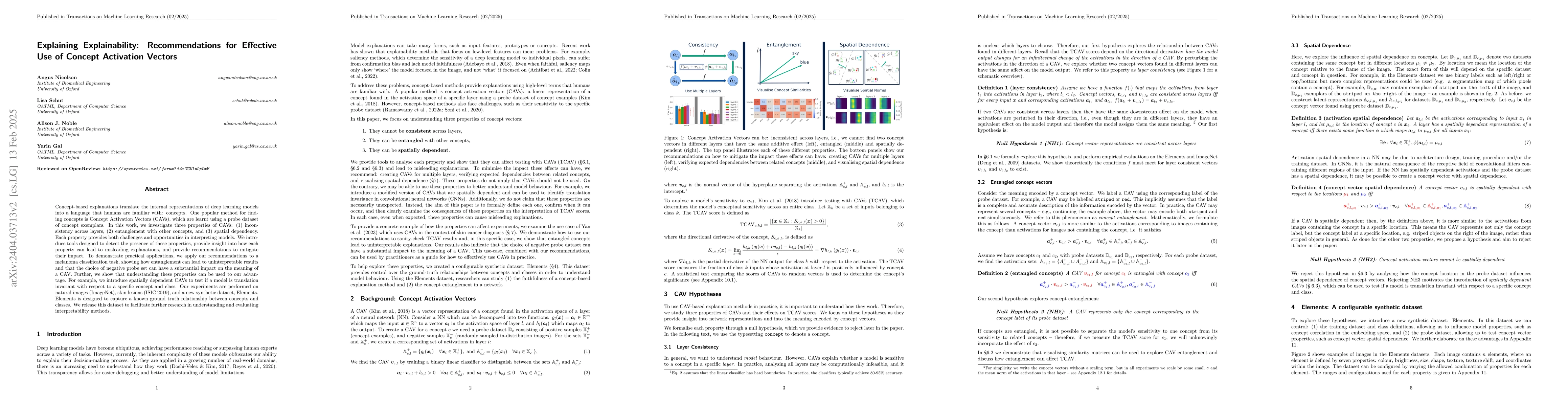 Thumbnail for Explaining Explainability: Understanding Concept Activation Vectors