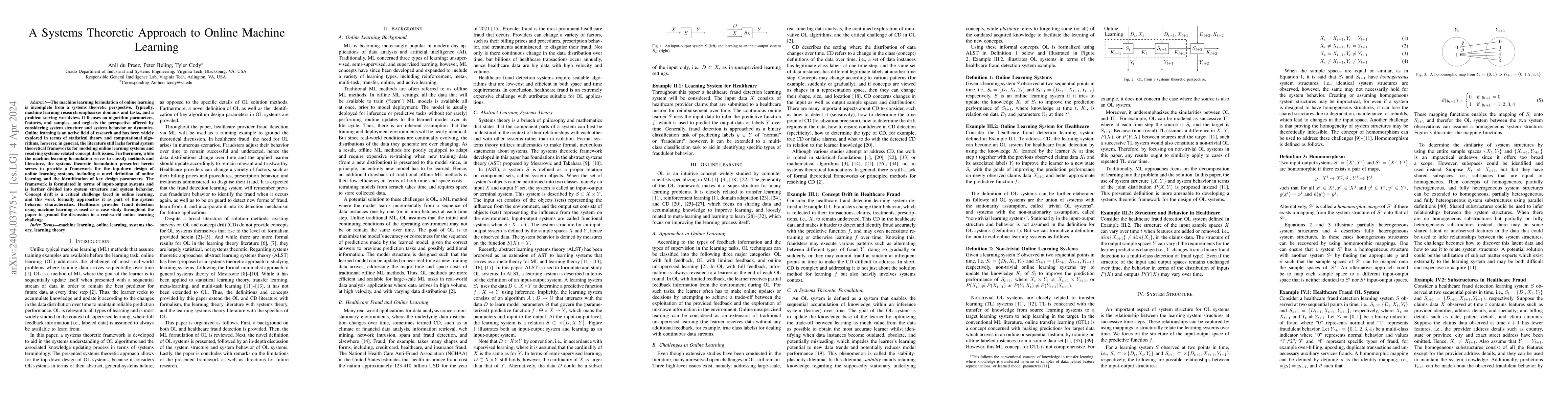 Thumbnail for A Systems Theoretic Approach to Online Machine Learning