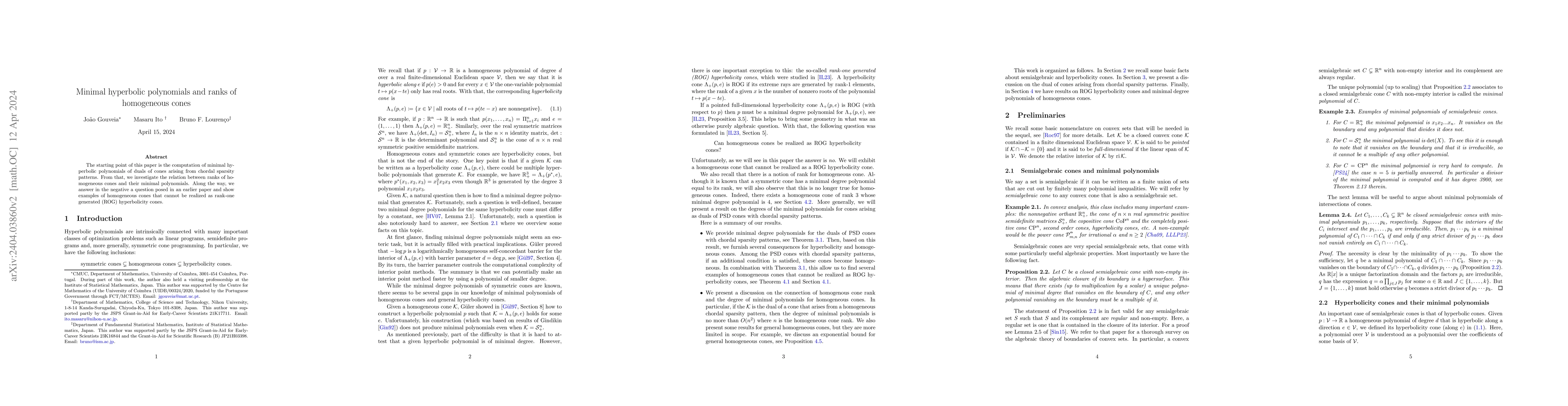 Thumbnail for Minimal hyperbolic polynomials and ranks of homogeneous cones