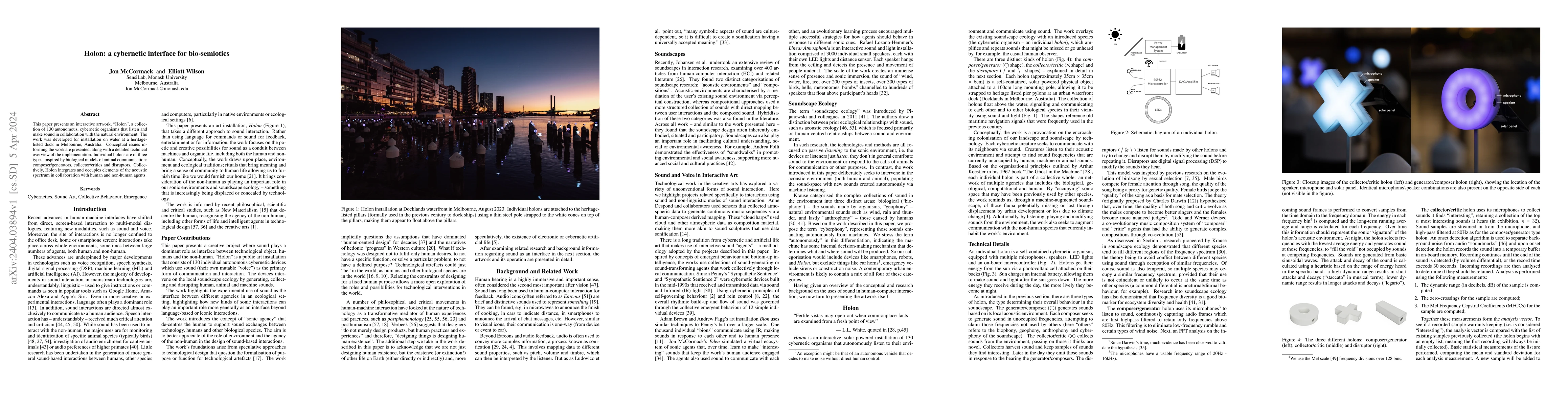 Thumbnail for Holon: a cybernetic interface for bio-semiotics