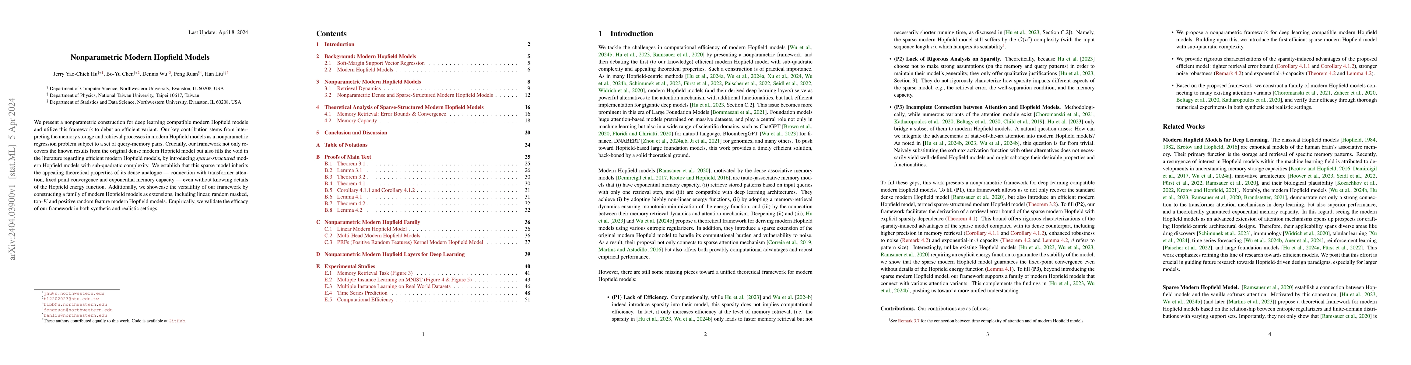 Thumbnail for Nonparametric Modern Hopfield Models