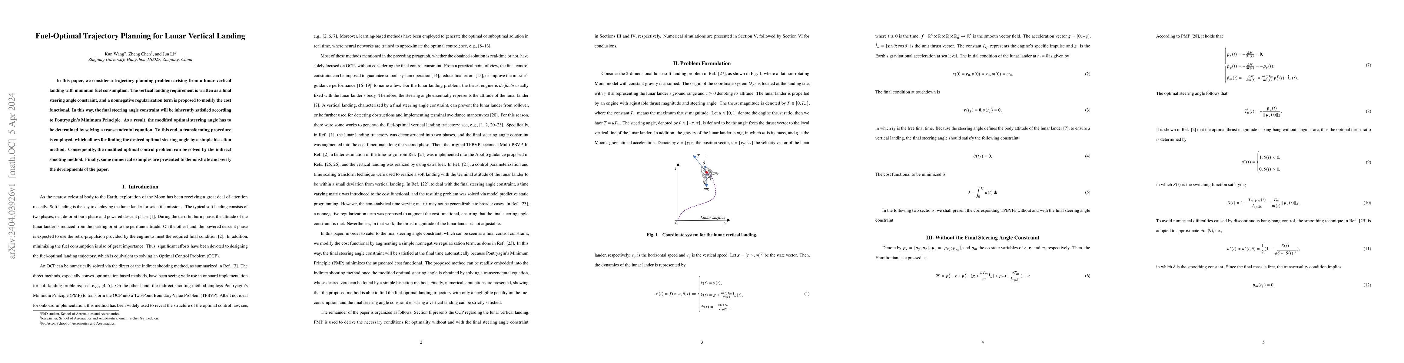 Thumbnail for Fuel-Optimal Trajectory Planning for Lunar Vertical Landing