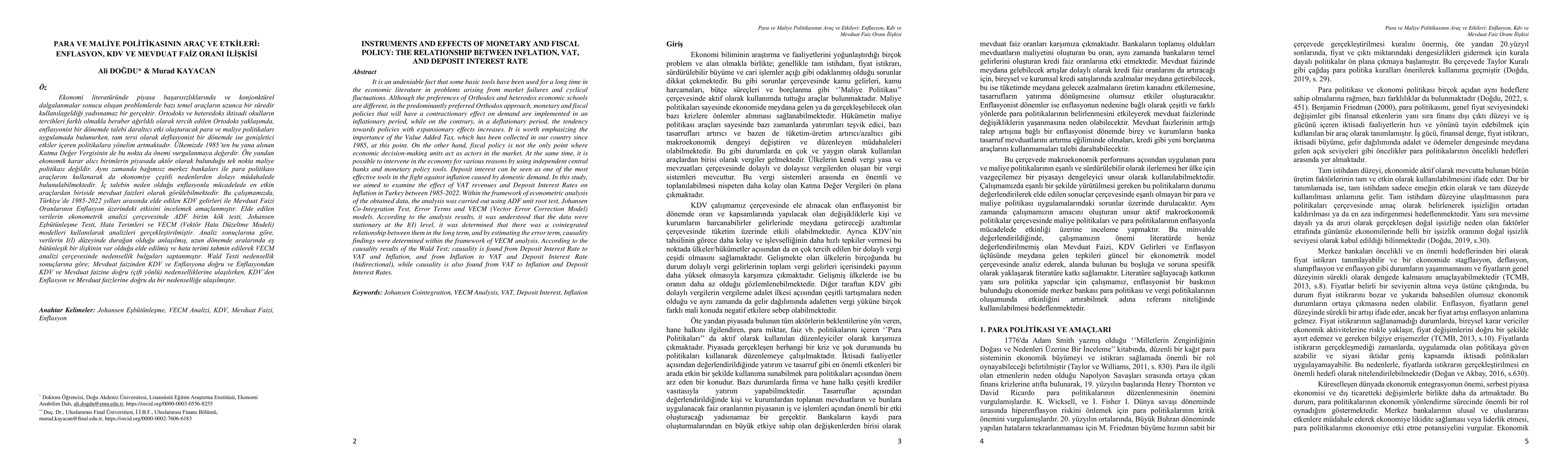 Thumbnail for Instruments And Effects Of Monetary And Fiscal Policy: The Relationship
  Between Inflation, Vat, And Deposit Interest Rate