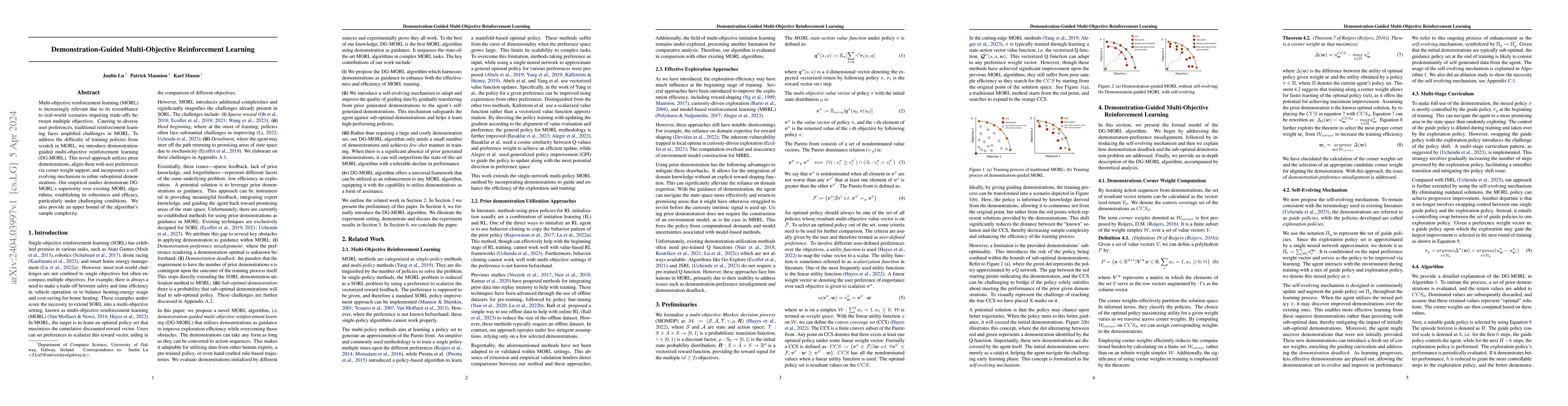 Thumbnail for Demonstration Guided Multi-Objective Reinforcement Learning