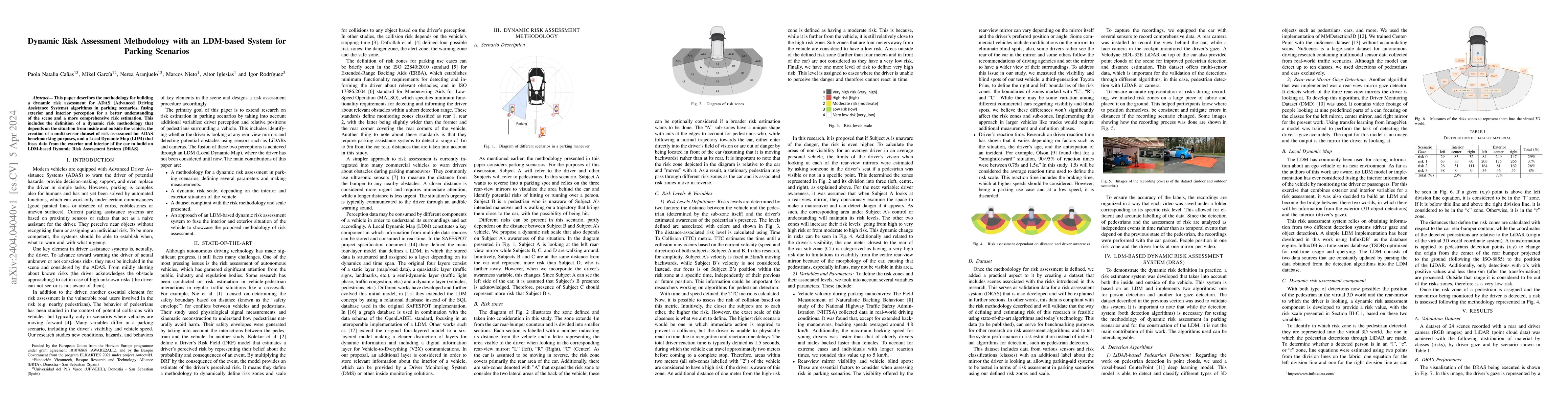 Thumbnail for Dynamic Risk Assessment Methodology with an LDM-based System for Parking
  Scenarios