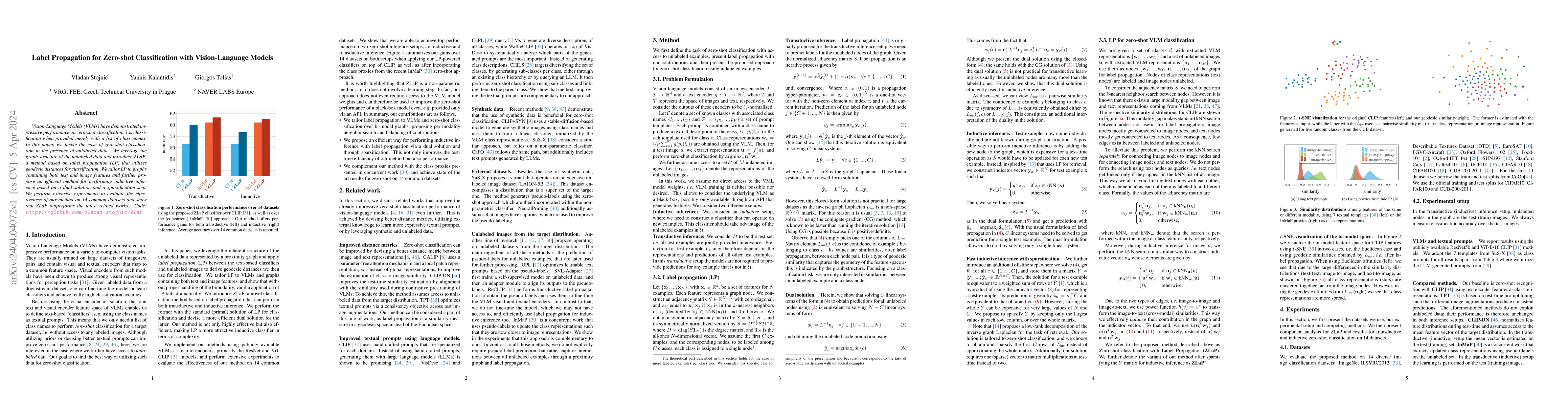 Thumbnail for Label Propagation for Zero-shot Classification with Vision-Language
  Models