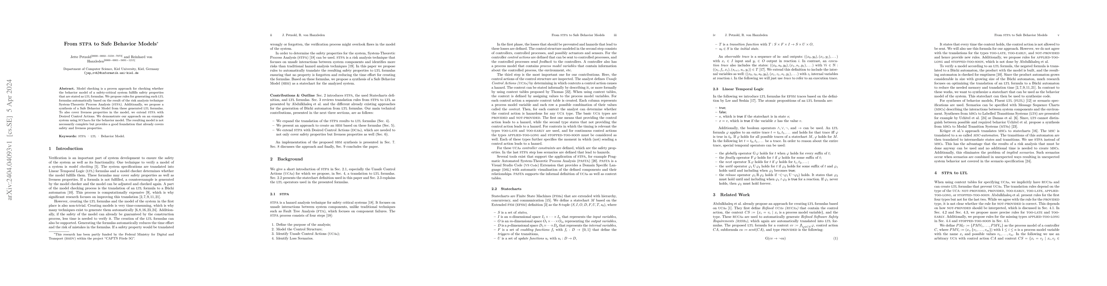 Thumbnail for From STPA to Safe Behavior Models